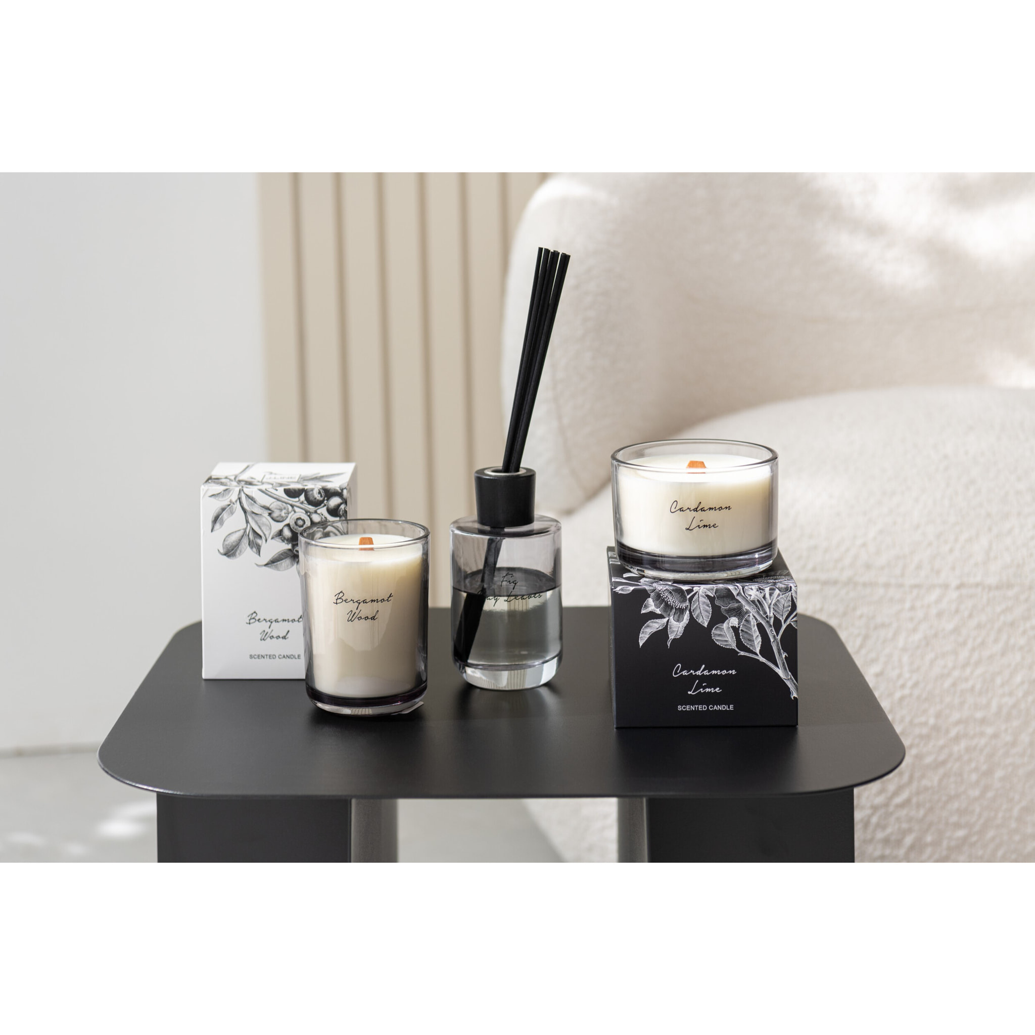 J-Line huile parfumée + bâtons Waml in the Woods Figue Baie Feuilles - 180 Ml (50620)