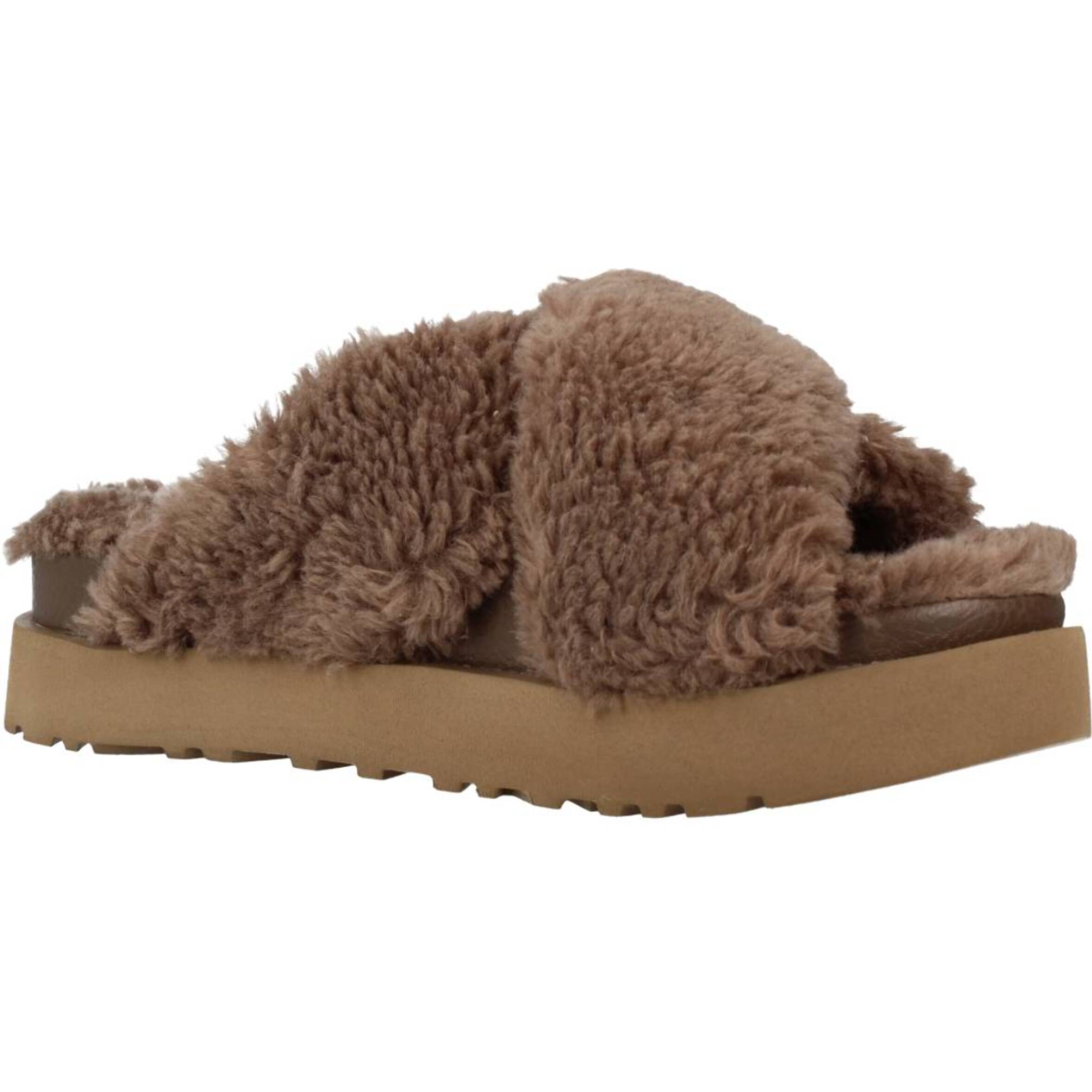 ZAPATILLAS DE CASA - PANTUFLAS UGG W FUZZ SUGAR CROSS SLIDE