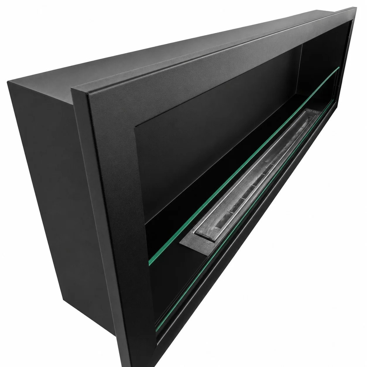 Furore 150 - Camino a Bioetanolo da Incasso 150x45x15 cm con Bruciatore 2lt in Acciaio