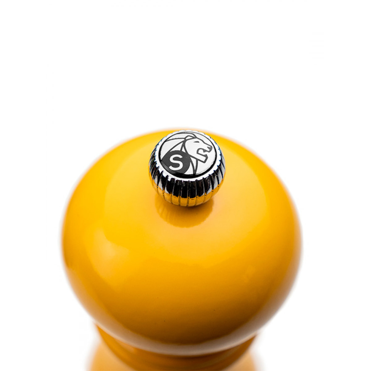 Moulin à sel manuel en bois laqué, jaune safran, 18 cm - 7in. Paris