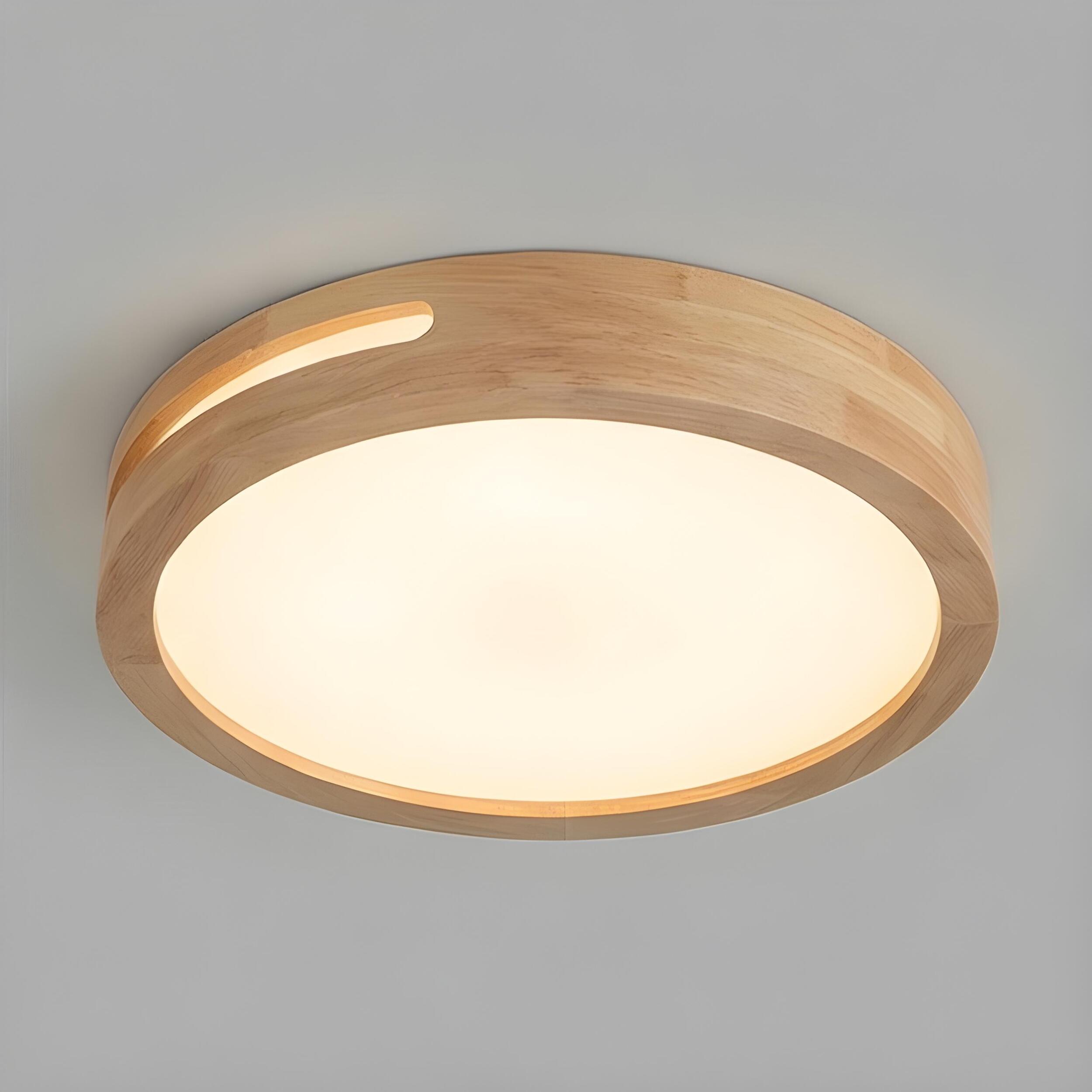 FORLIGHT PLAFÓN IP20 LU LED 22.5W BLANCO NEUTRO - 4000K ON-OFF MADERA CLARA