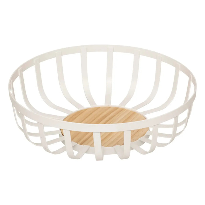 Corbeille à fruits Balm L28cm blanc