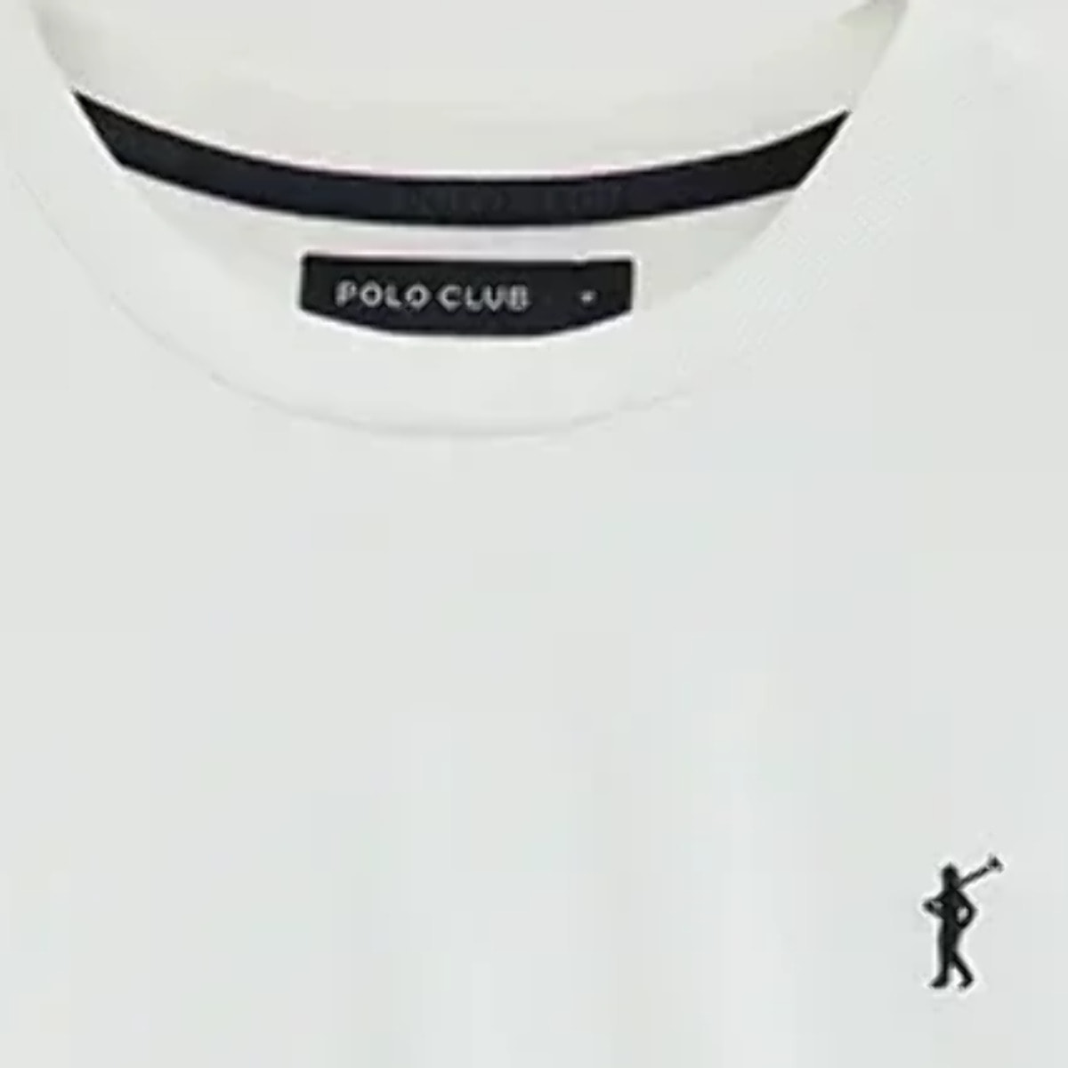 Camiseta blanca de manga larga y corte recto con bordado Rigby Go
