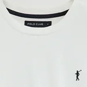 Camiseta blanca de manga larga y corte recto con bordado Rigby Go
