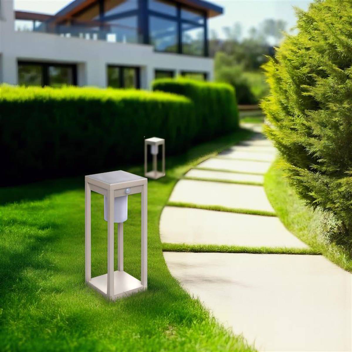 Lanterne Piky solaire argile H40cm