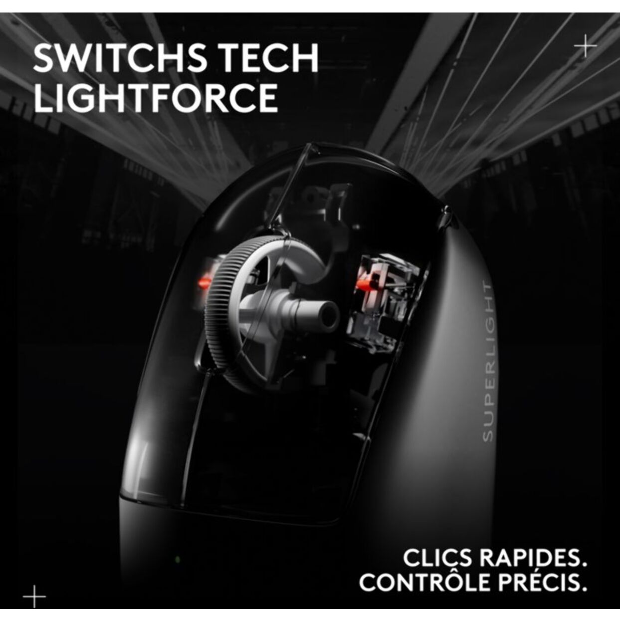 Souris Gamer Sans Fil LOGITECH G PRO X SUPERLIGHT 2 LIGHTSPEED Noir