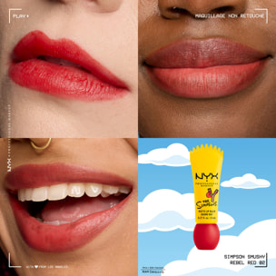 NYX Professional Makeup Collection Limitée The Simpsons Smushy REBEL RED