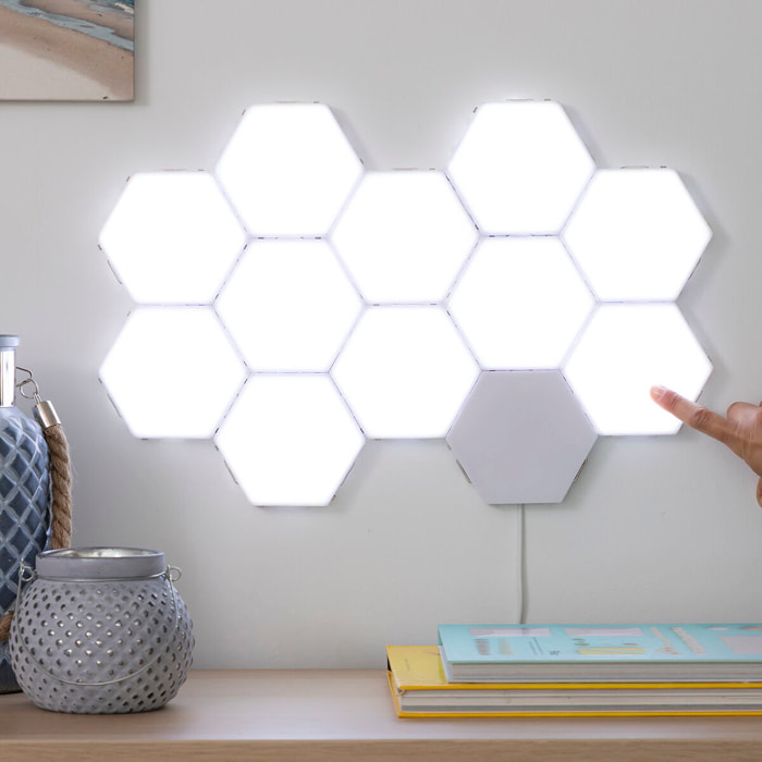 Set di Pannelli LED Modulari Magnetici e Touch Tilight InnovaGoods (Pacco da 3)