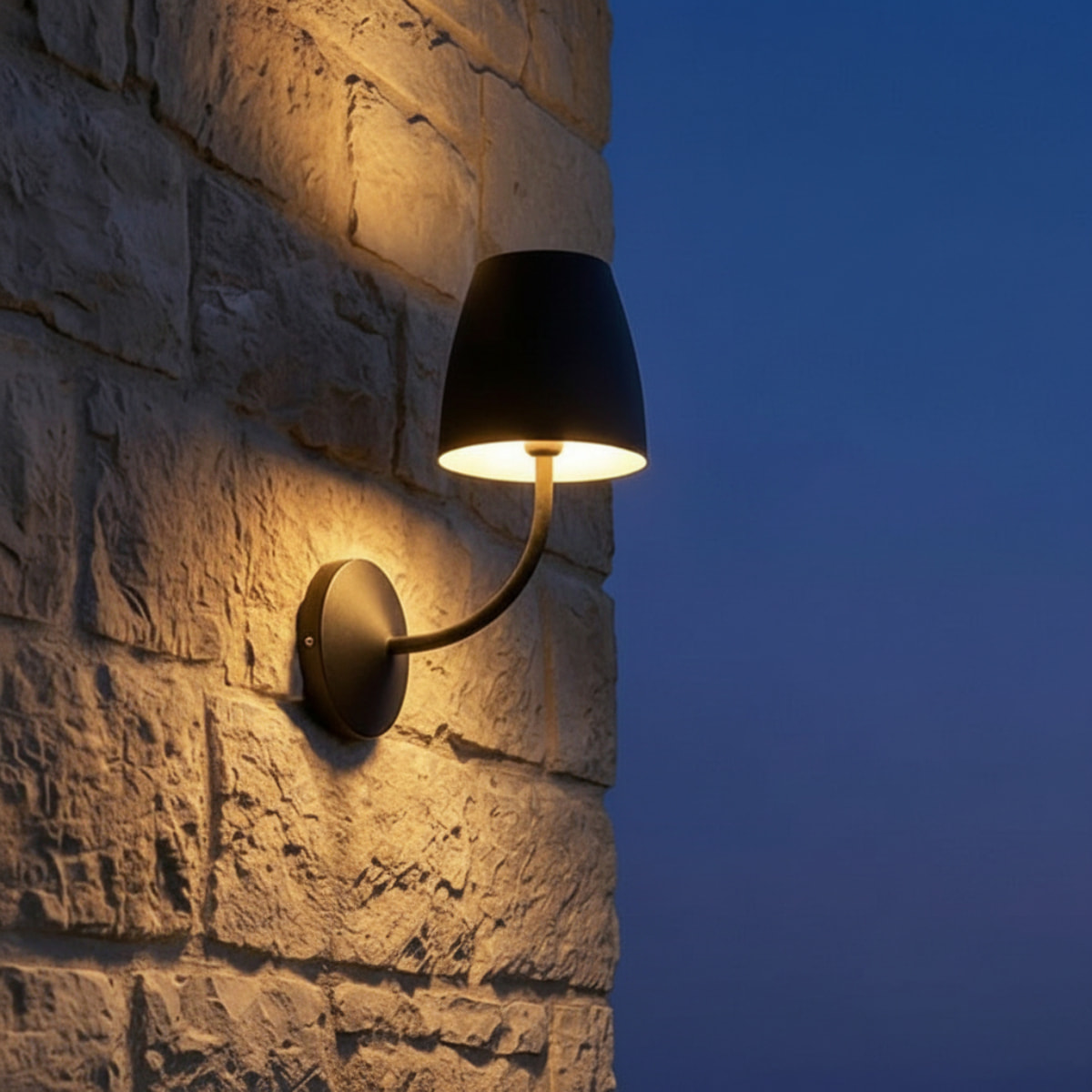 Forlight Eclipta II aplique negro con luz led blanco cálido 3000K