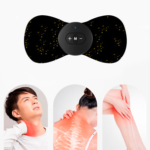 Stimolatore elettronico EMS, speciale per collo e schiena. Aiuta ad alleviare il dolore muscolare e la fatica. Batteria ricaricabile.