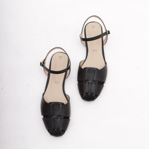 DECOLLETE' PIXIE FLAT CHOCOLA' NERO