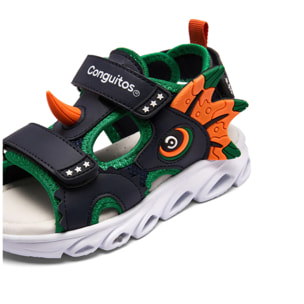 Sandali Dino Multi Light leggeri per ragazzi con chiusura in velcro