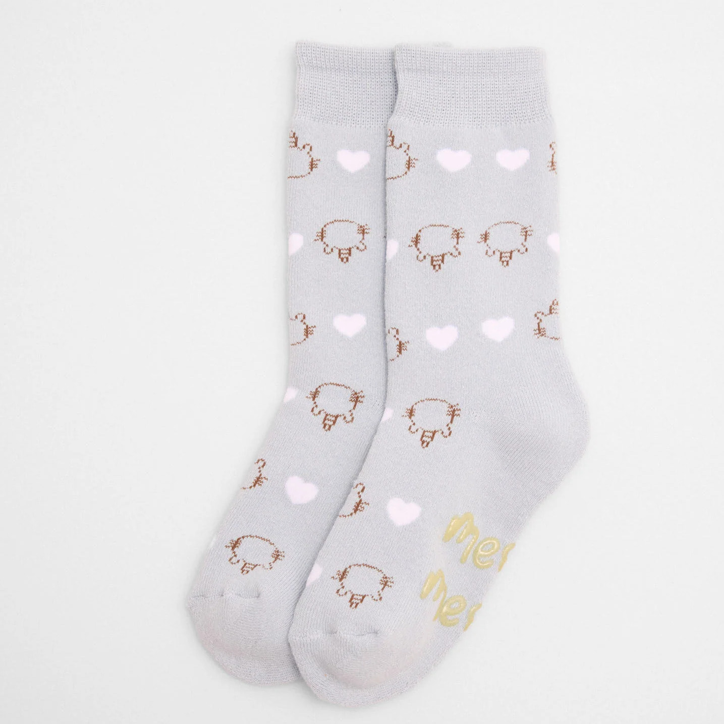 Confezione da 3 calzini termici antiscivolo per bambini Meow