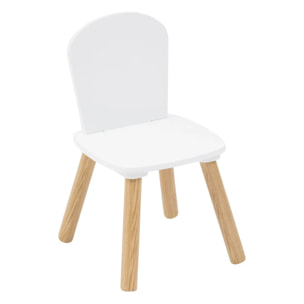 Ensemble table et 2 chaises enfant "Alex" blanc 3 pièces