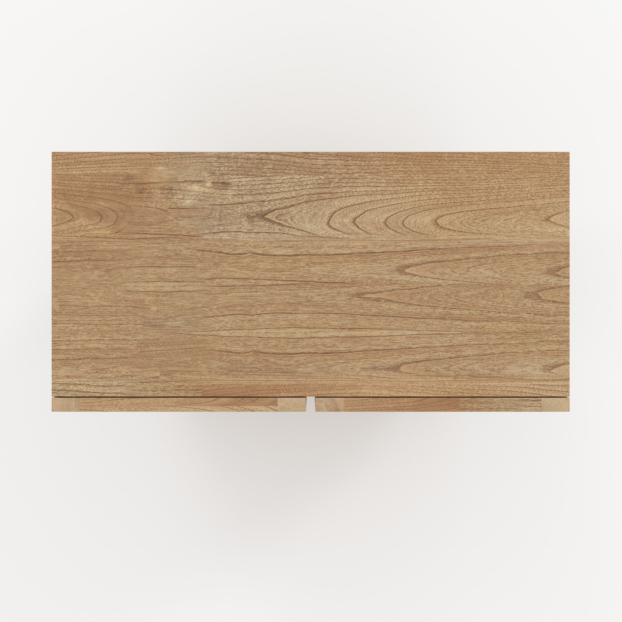 Armoire en bois massif de mindi et rotin - Delya