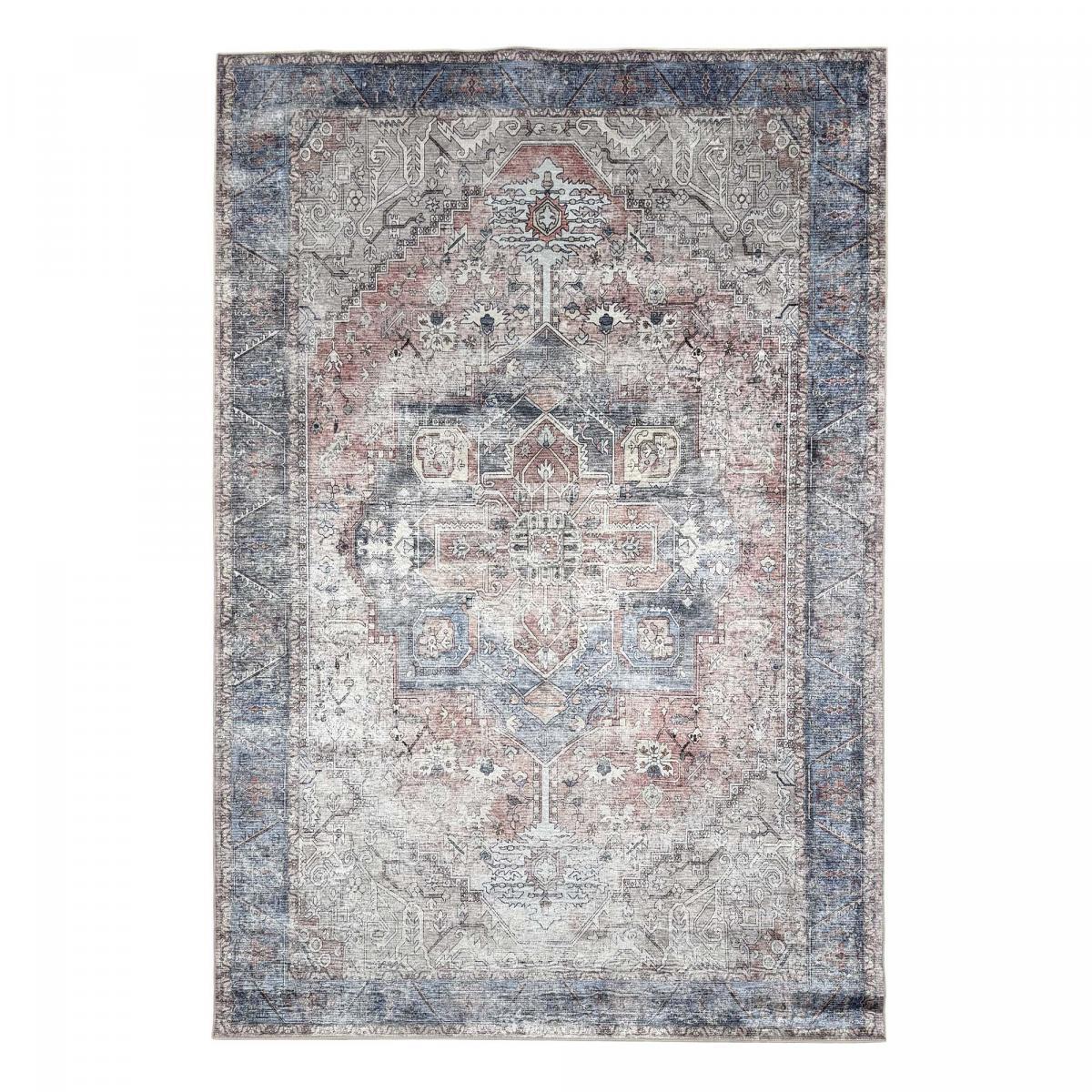 Tapis salon kilim motif oriental, ORIA, tissée et chaleureuse