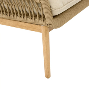 Canapé de jardin Orissa 2 places beige