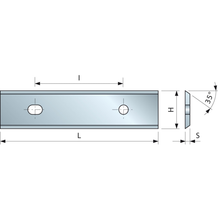 Plaquette 35° 40x12x1,5 I26 - F03FH02909 -CG08MLA310