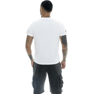 Camiseta de hombre de algodón con estampado de camuflaje Leone Military 1947