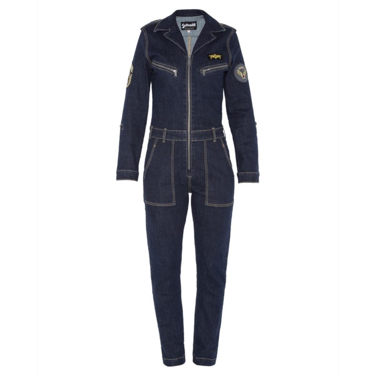 TRJUMPW STRETCH PILOT JUMPSUIT WITH MILITARY BADGES 98% COTTON 
2% ELASTANE Altro