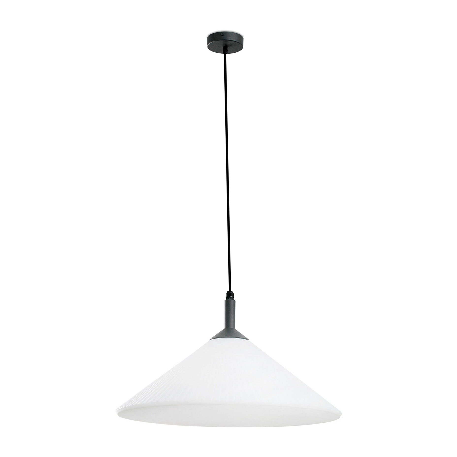 SAIGON OUT R55 Lampe suspension grise/blanche mat