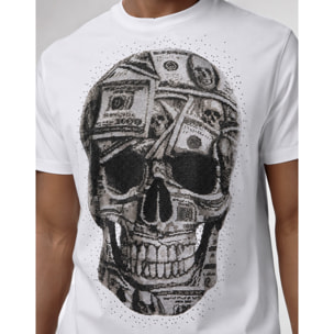 PHILIPP PLEIN Camiseta de cuello redondo y manga corta SKULL
