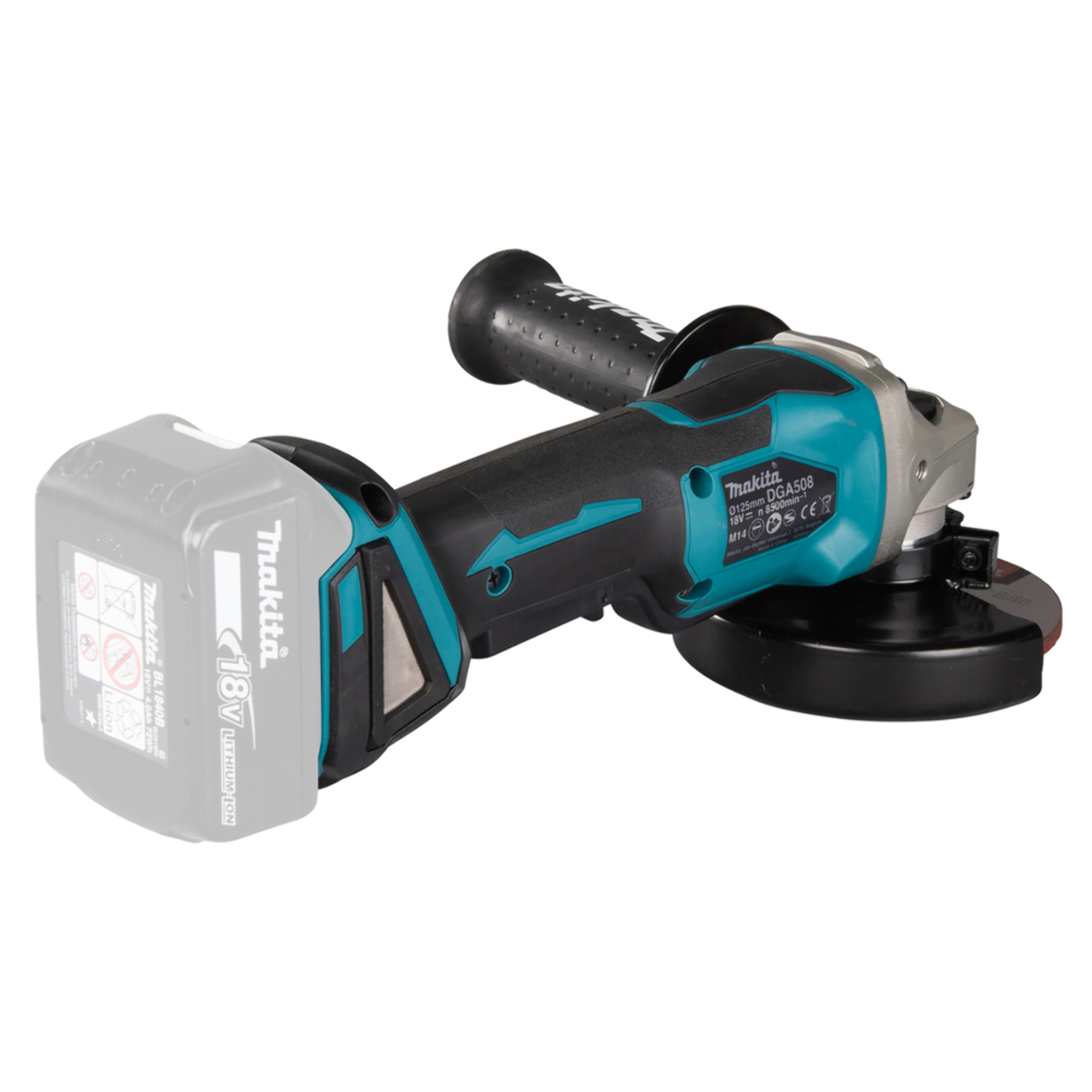 MAKITA Amoladora Ø125 mm 18 V Li-Ion - Sin batería ni cargador - DGA508Z