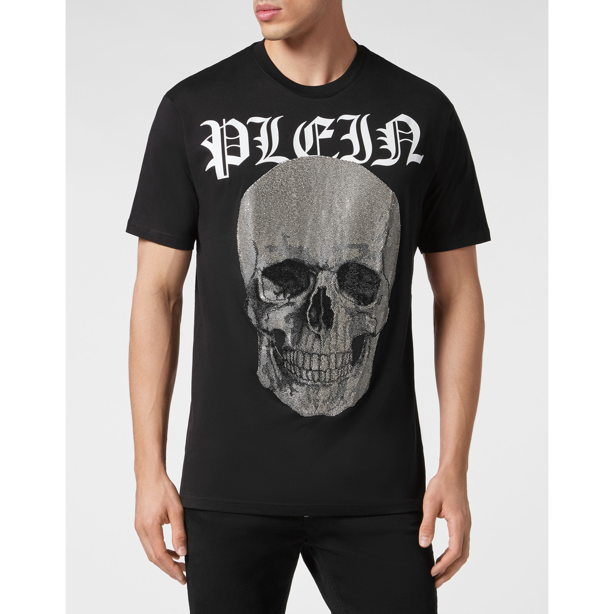 PHILIPP PLEIN T-Shirt Round Neck SKULL