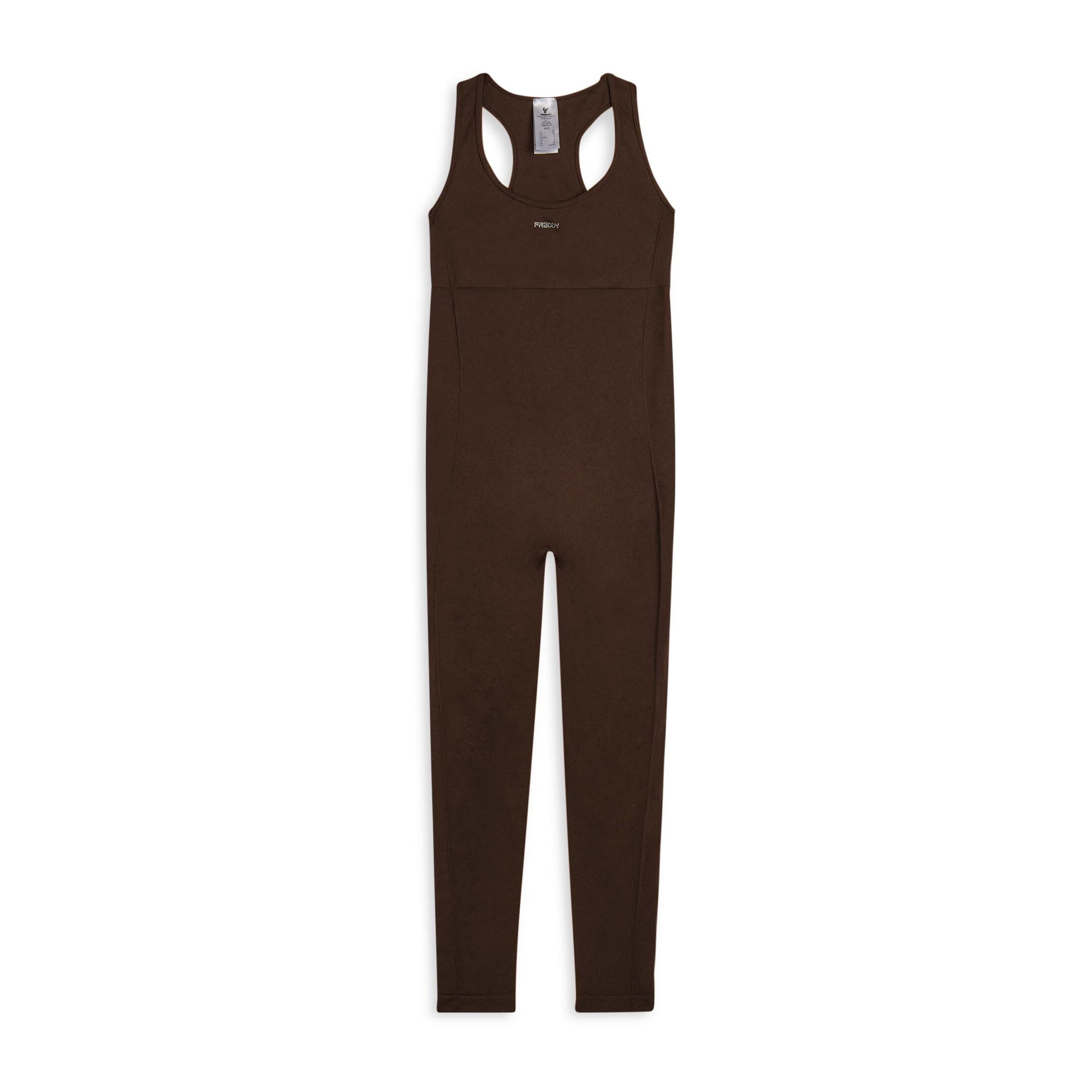 Tuta jumpsuit seamless con schiena scoperta e cuciture shaping