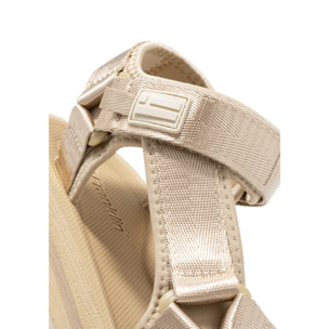 Sandalias Mujer Forest High Franjas Oro