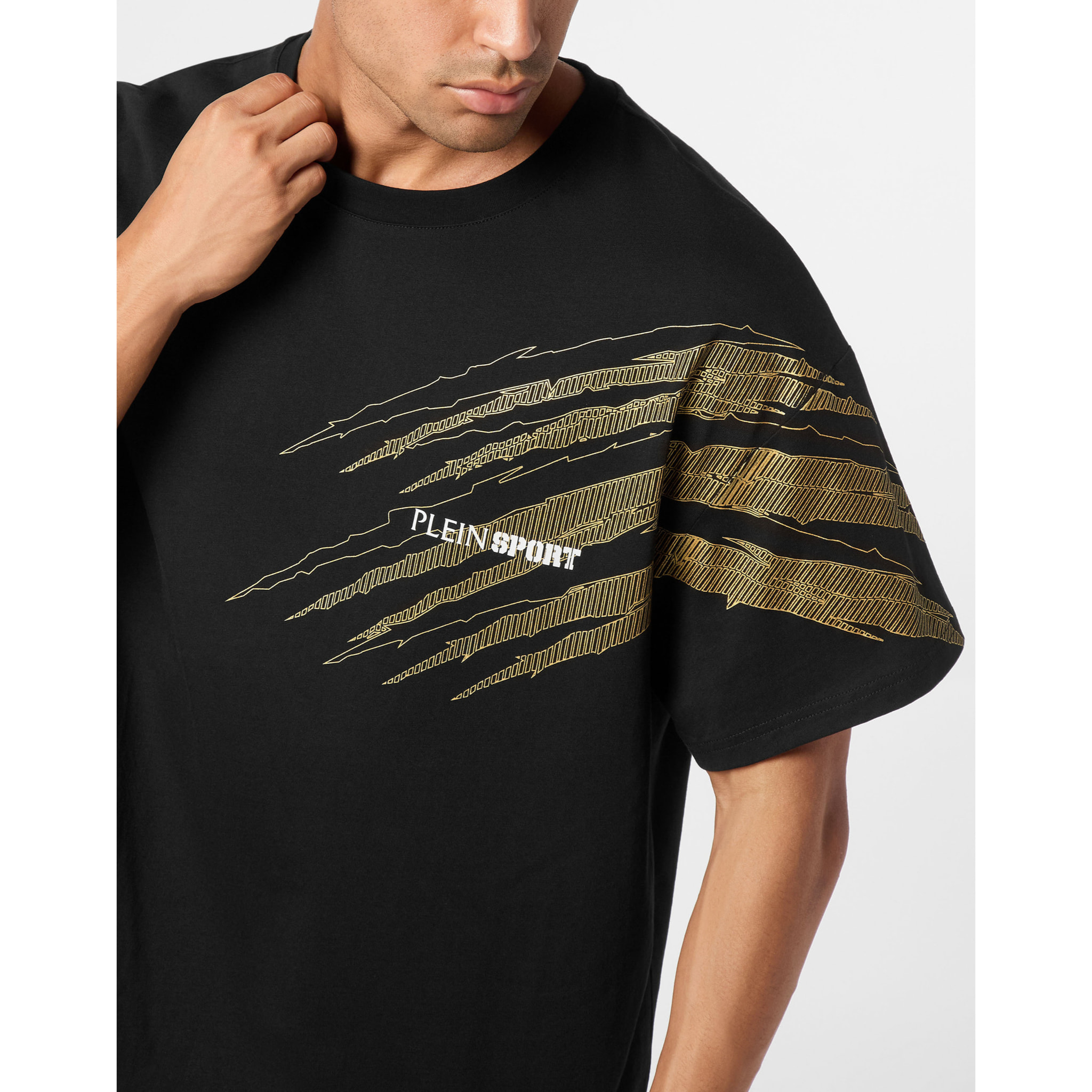 PLEIN SPORT T-Shirt Round Neck Ss SCRATCH