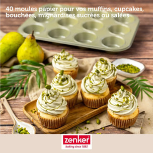 Set de 44 ustensiles de pâtisserie avec 40 moules à gâteaux 2 bols spatule et verre doseur Zenker Smart Pastry