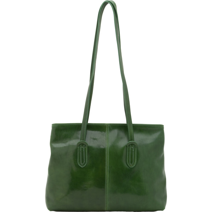 Borsa a spalla da donna - Modello Iduna Lux - Vera pelle - 35.0 x 26.0 x 12.0 cm