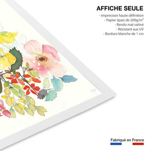 Affiche fleurs Boutons d'or Affiche seule