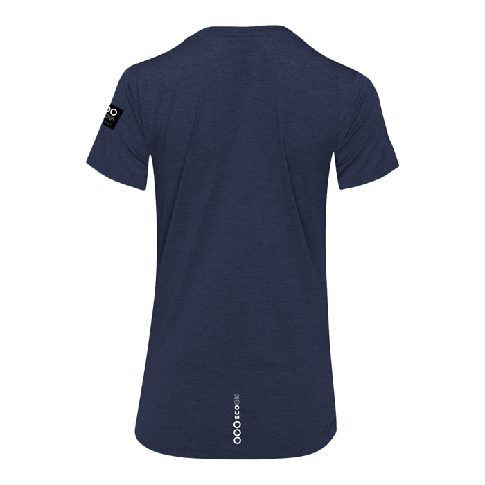 T-shirt tecnica ECOON Ttutturu in blu navy