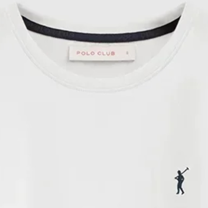 Pack mujer de dos camisetas negra y blanca de manga corta y cuello redondo con bordado Rigby Go