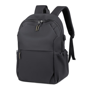 DAM Mochila para Laptop con interfaz de carga USB 30x14x43 Cm. Color: Negro