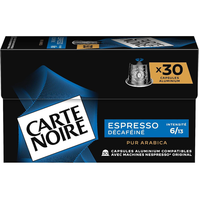 Café Espresso Déca n°5 x30 - Capsules compatibles Nespresso en aluminium