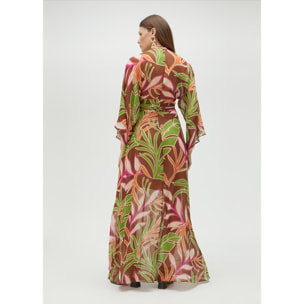 Vestito morbido con stampa floreale