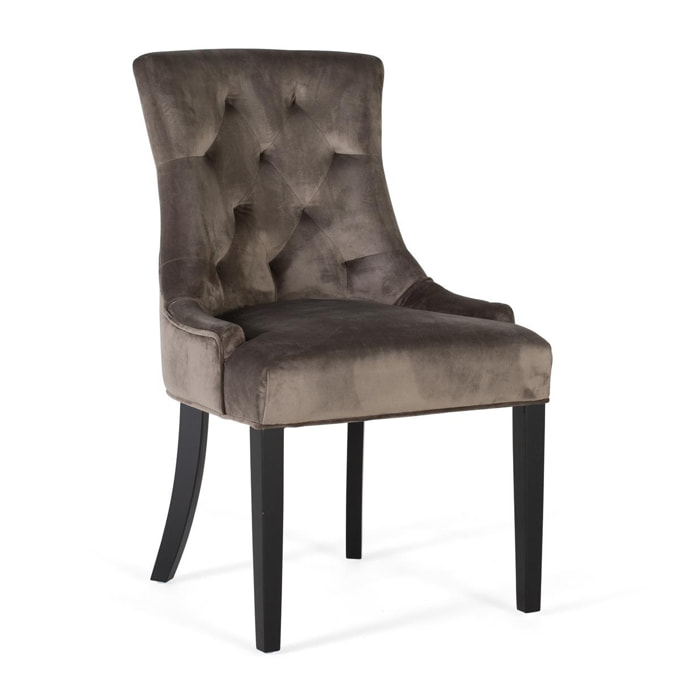 Silla de Terciopelo 57 Cm Estilo Moderno Contemporáneo