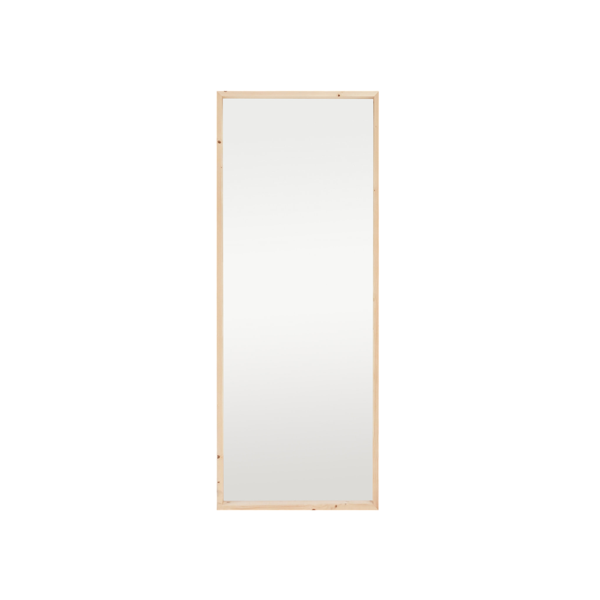 Miroir effet bois massif ton naturel en différentes tailles