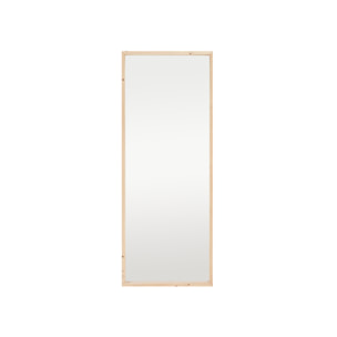 Miroir effet bois massif ton naturel en différentes tailles