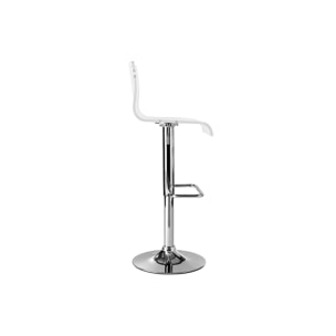 Tabouret de bar design en plexiglas transparent (lot de 2) SATURNE