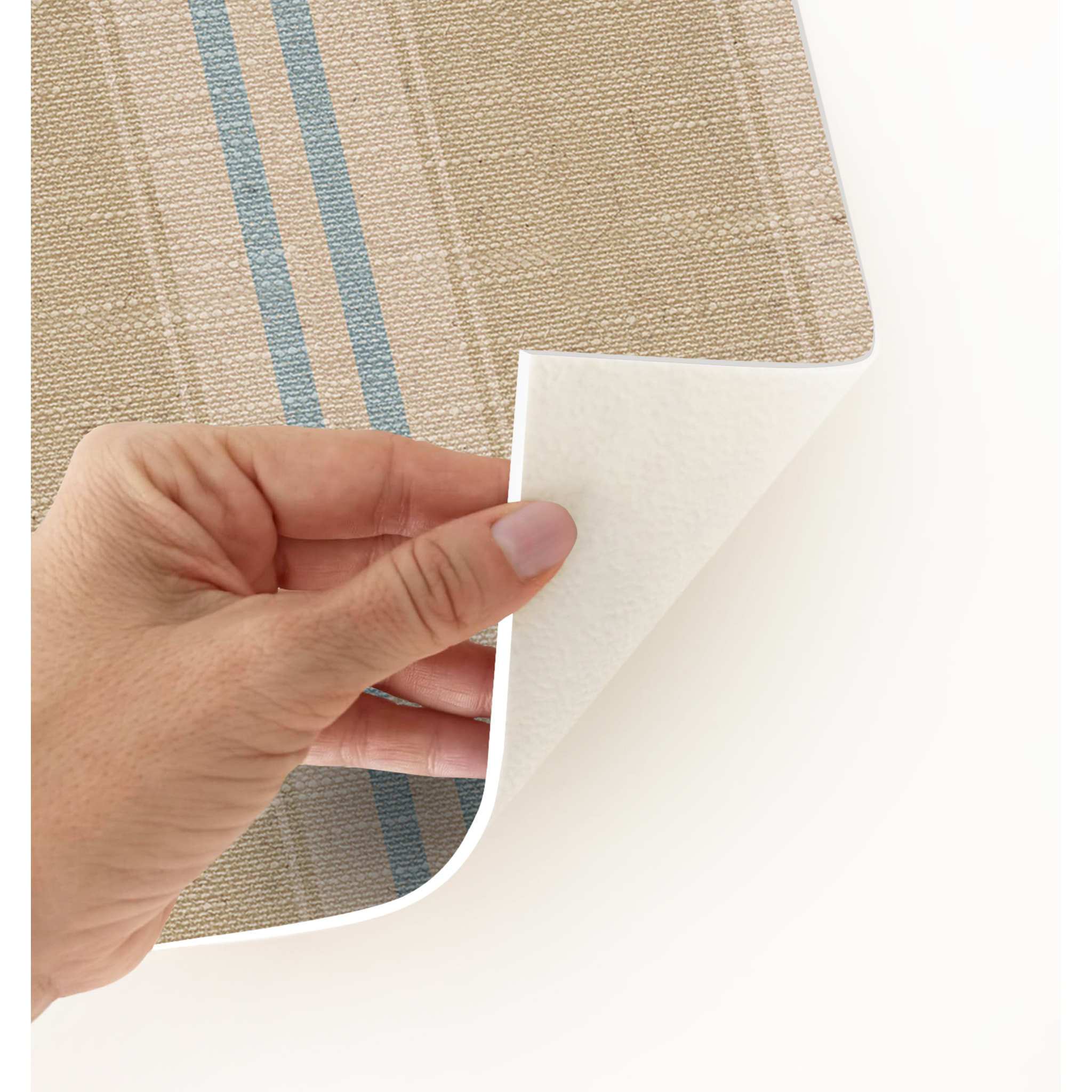 Alfombra de vinilo CERAMIKO, Brígida, imitación textil 100x133 cm