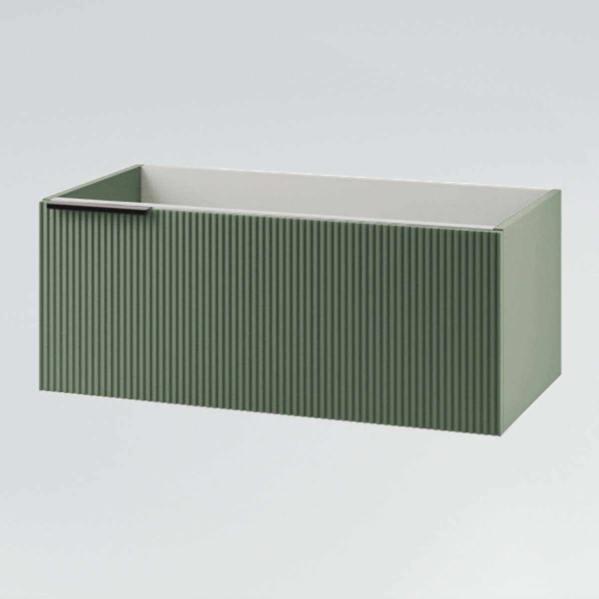 MOBILE DA BAGNO CANNES 90 2 CASSETTI VERDE SALVIA - 7 PEZZI