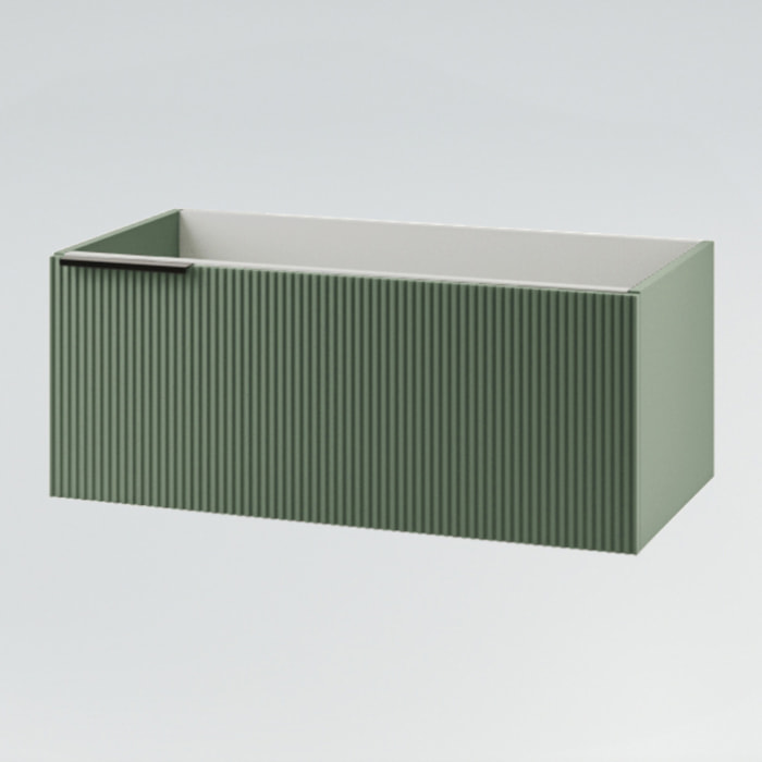 MOBILE DA BAGNO CANNES 90 2 CASSETTI VERDE SALVIA - 7 PEZZI