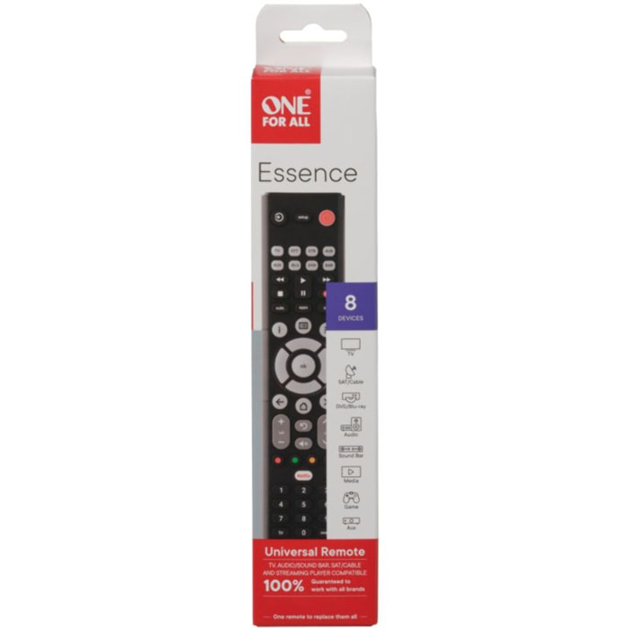 Télécommande ONE FOR ALL Universelle 8 en 1