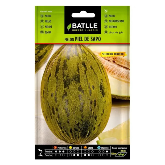 Semillas de Melón Piel de sapo sel. Torpedo Batlle