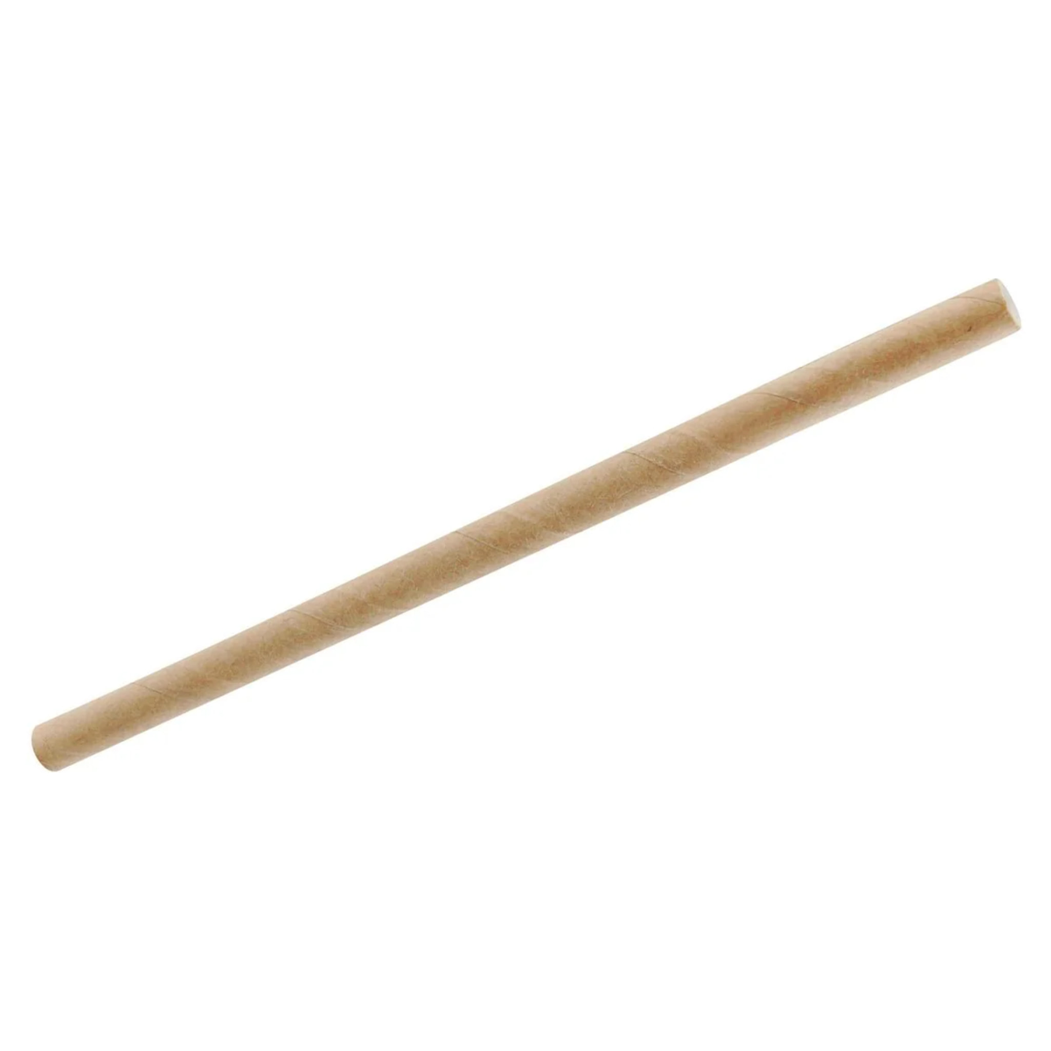 Boite de 50 pailles en papier rigide brun 15 cm Fackelmann Nature