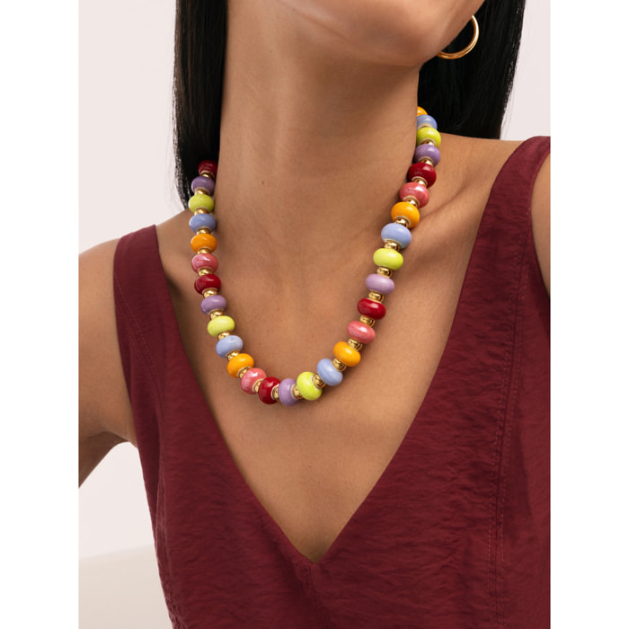 Collar Maxi Frida Acero Baño Oro